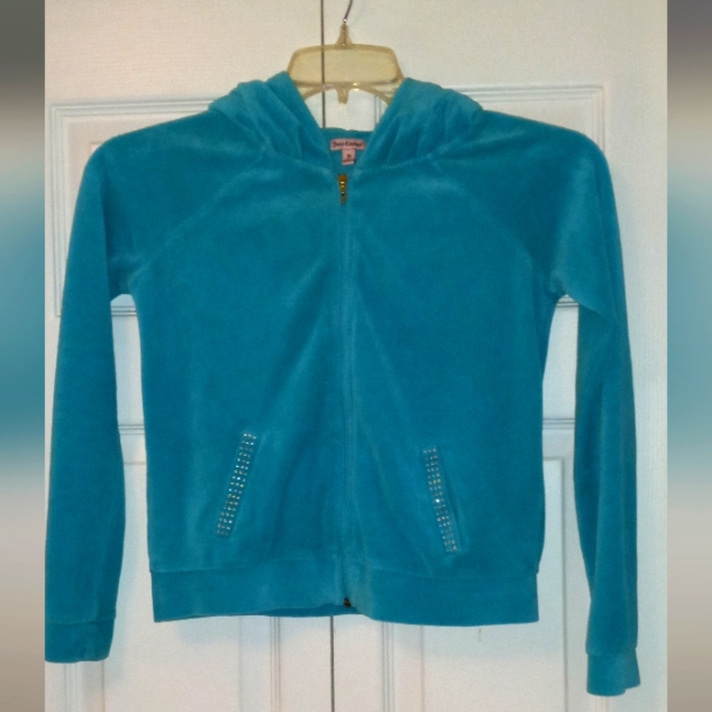 Velour zip up hoodie